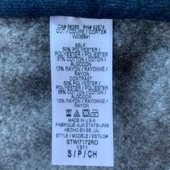 SPLENDID Double Breasted Jacket Coat Wide Notch Lightweight Striped Red Blue S - Picture 9 of 10